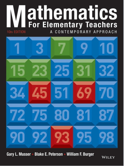 Mathematics for Elementary Teachers A Contemporary Approach 10th Edition