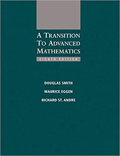 A Transition to Advanced Mathematics 8th by Douglas Smith