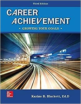 Career Achievement 3th Edition by Karine B. Blackett