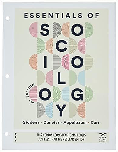 Essentials of Sociology 8th Edition by Anthony Giddens