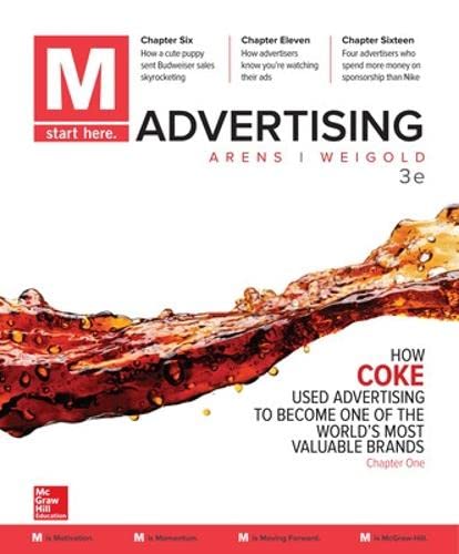 M Advertising 3rd Edition by William Arens