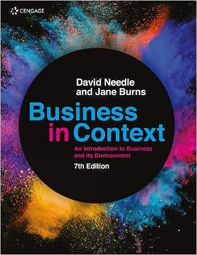 Business in Context 7th Edition by David Needle