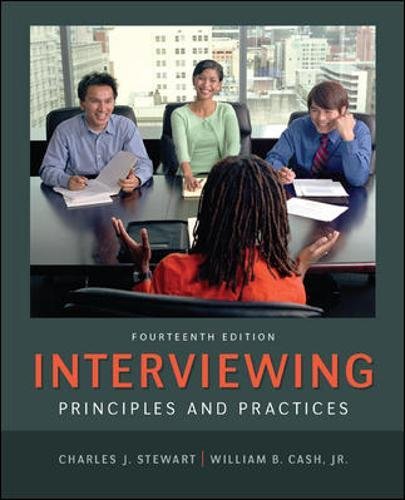 Interviewing Principles and Practices 14th