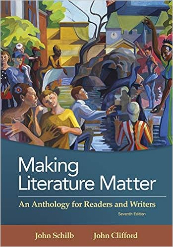 Making Literature Matter an Anthropology for Readers And Writers 7e 7th Edition