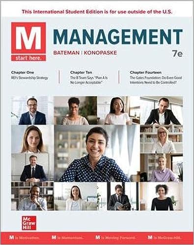 ISE M Management 7e Edition by Thomas S. Bateman