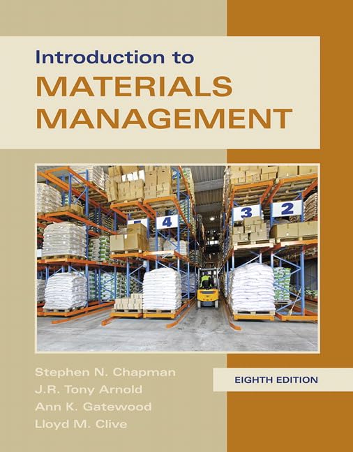 Introduction to Materials Management 8th Edition by Tony Arnold