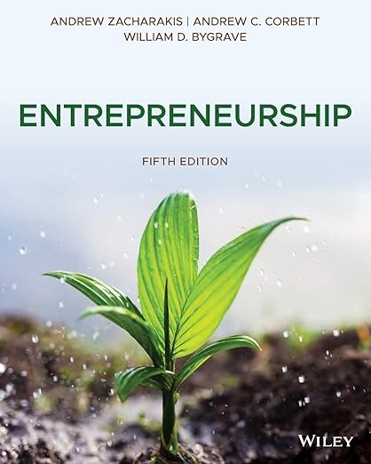 Entrepreneurship 5th Edition by Andrew Zacharakis
