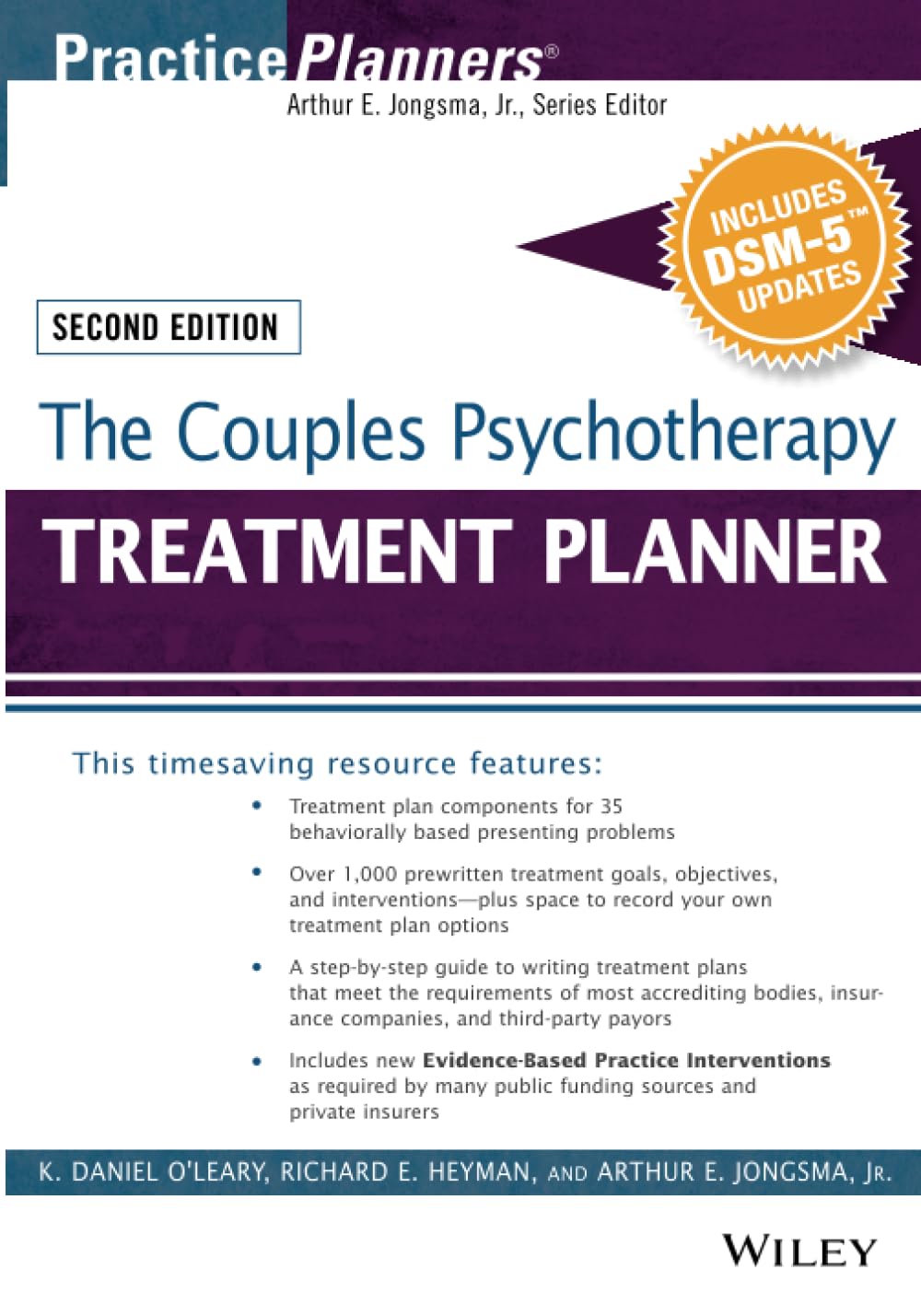 The couples psychotherapy treatment planner (2nd ed.) by Arthur Jongsma
