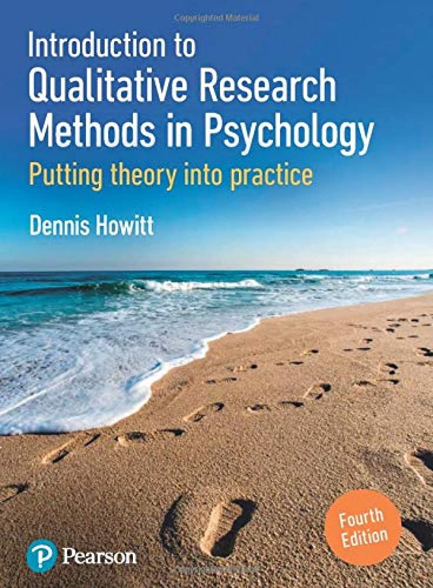 Introduction to Qualitative Research Methods in Psychology Putting Theory Into Practice 4th Edition
