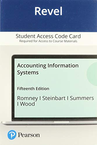 Accounting Information Systems 15th Edition by Marshall B Romney