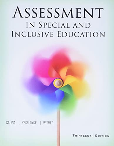 ASSESSMENT IN SPECIAL EDUCATION A PRACTICAL APPROACH 5TH EDITION visual data 3