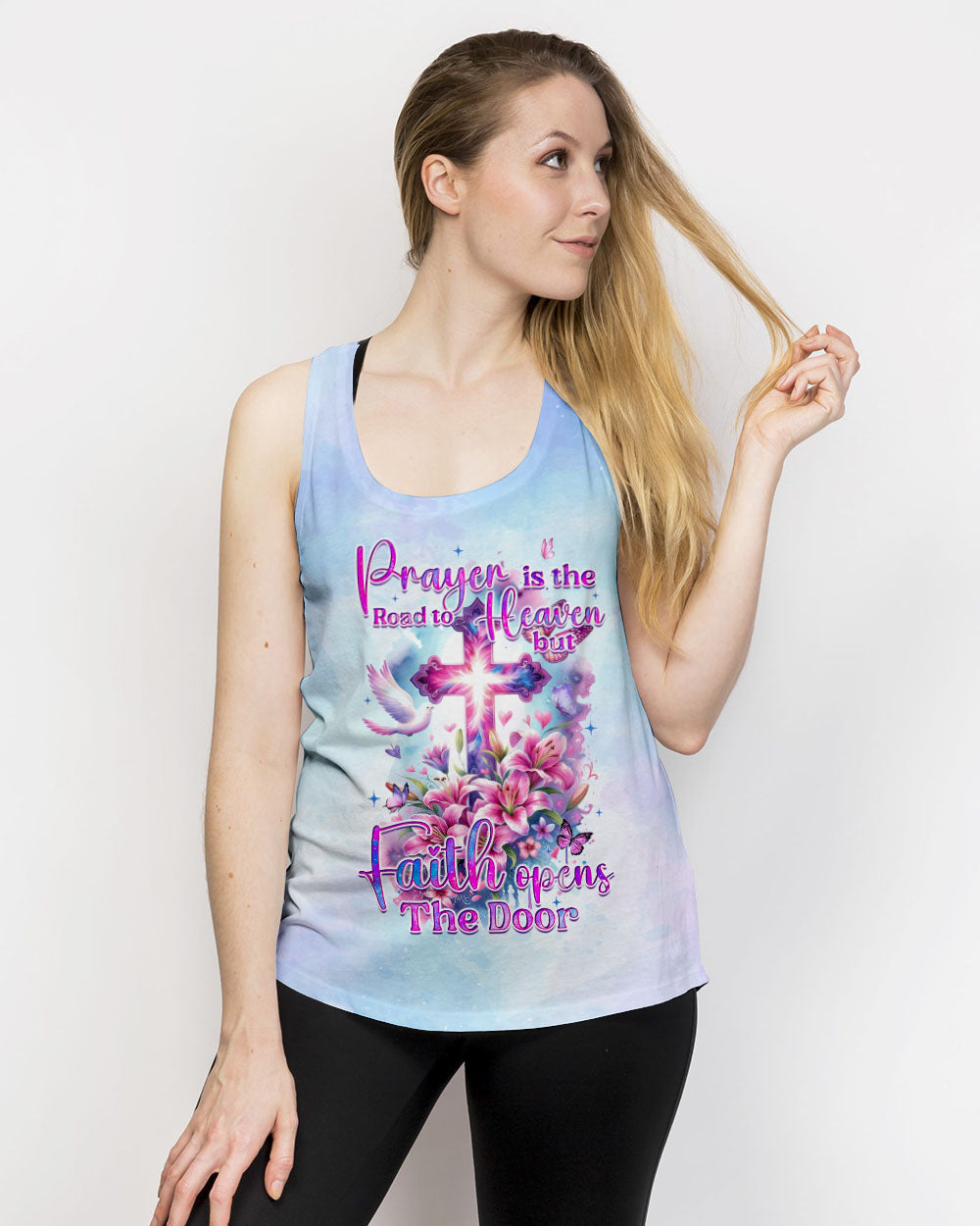 Faith Opens The Door Women's All Over Print Shirt - Tyqy2712231