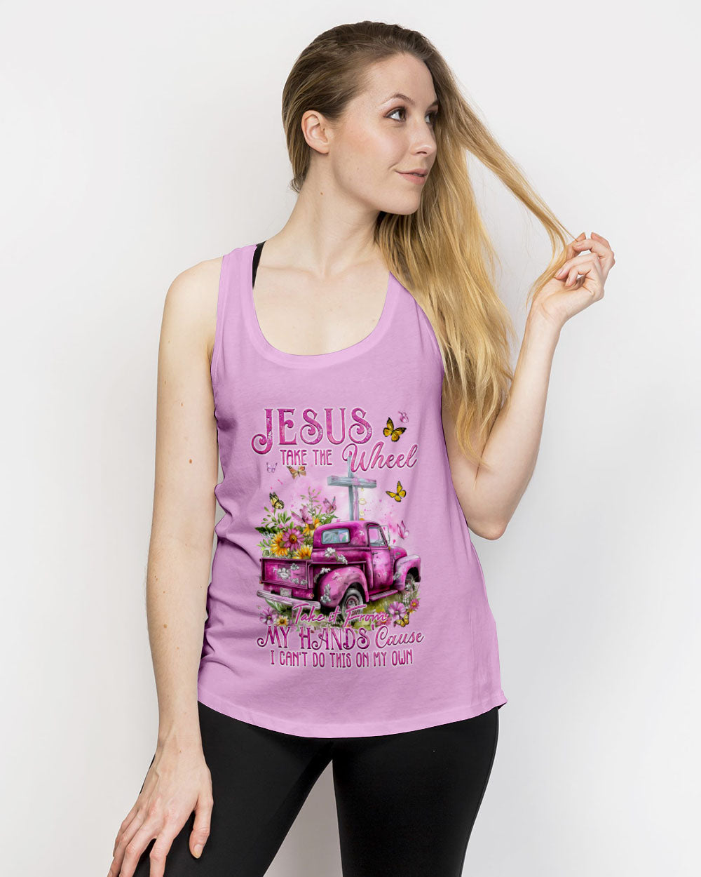 Jesus Take The Wheel Women's All Over Print Shirt - Tyqy1902241