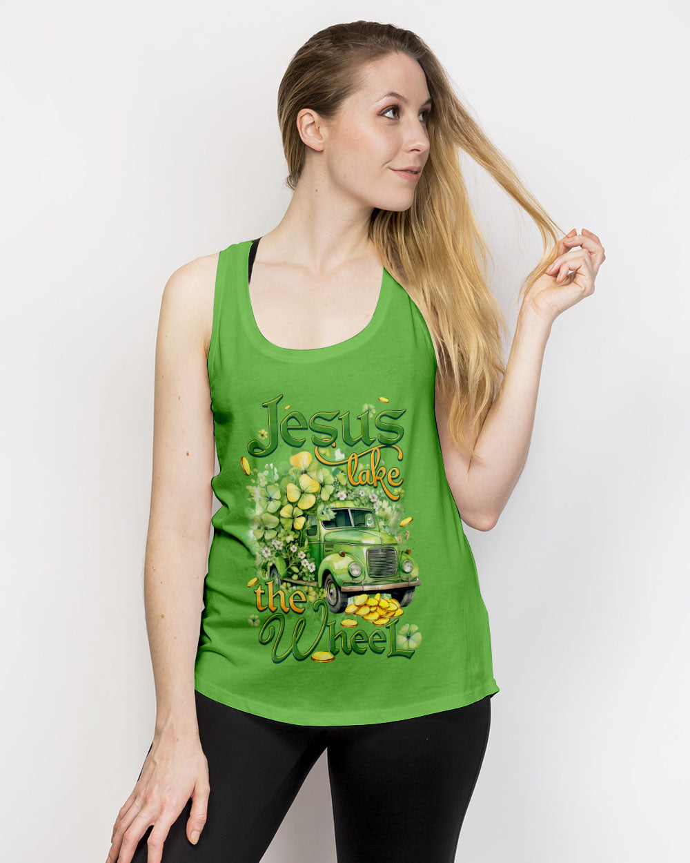 Jesus Take The Wheel Patrick's Day Women's All Over Print Shirt - Tytd0901242