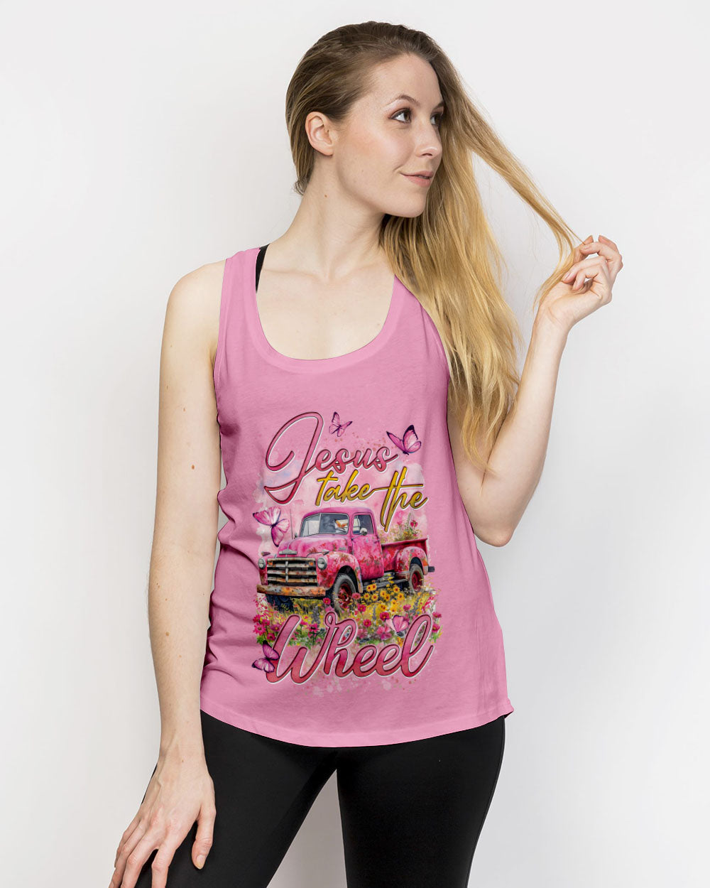 Jesus Take The Wheel Women's All Over Print Shirt - Tytd1902242