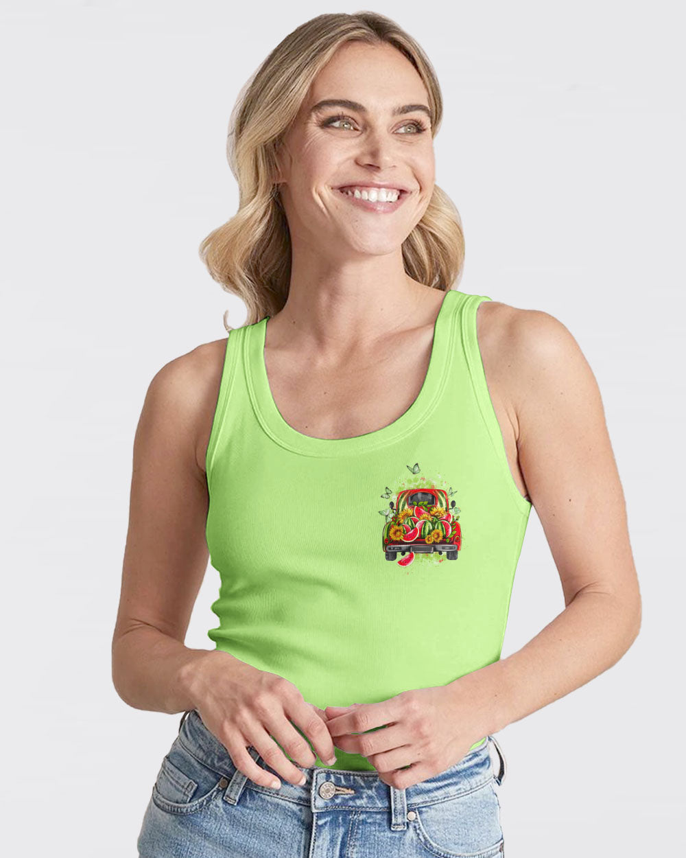 Jesus Take The Wheel Watermelon Women's All Over Print Shirt - Tytd2103243