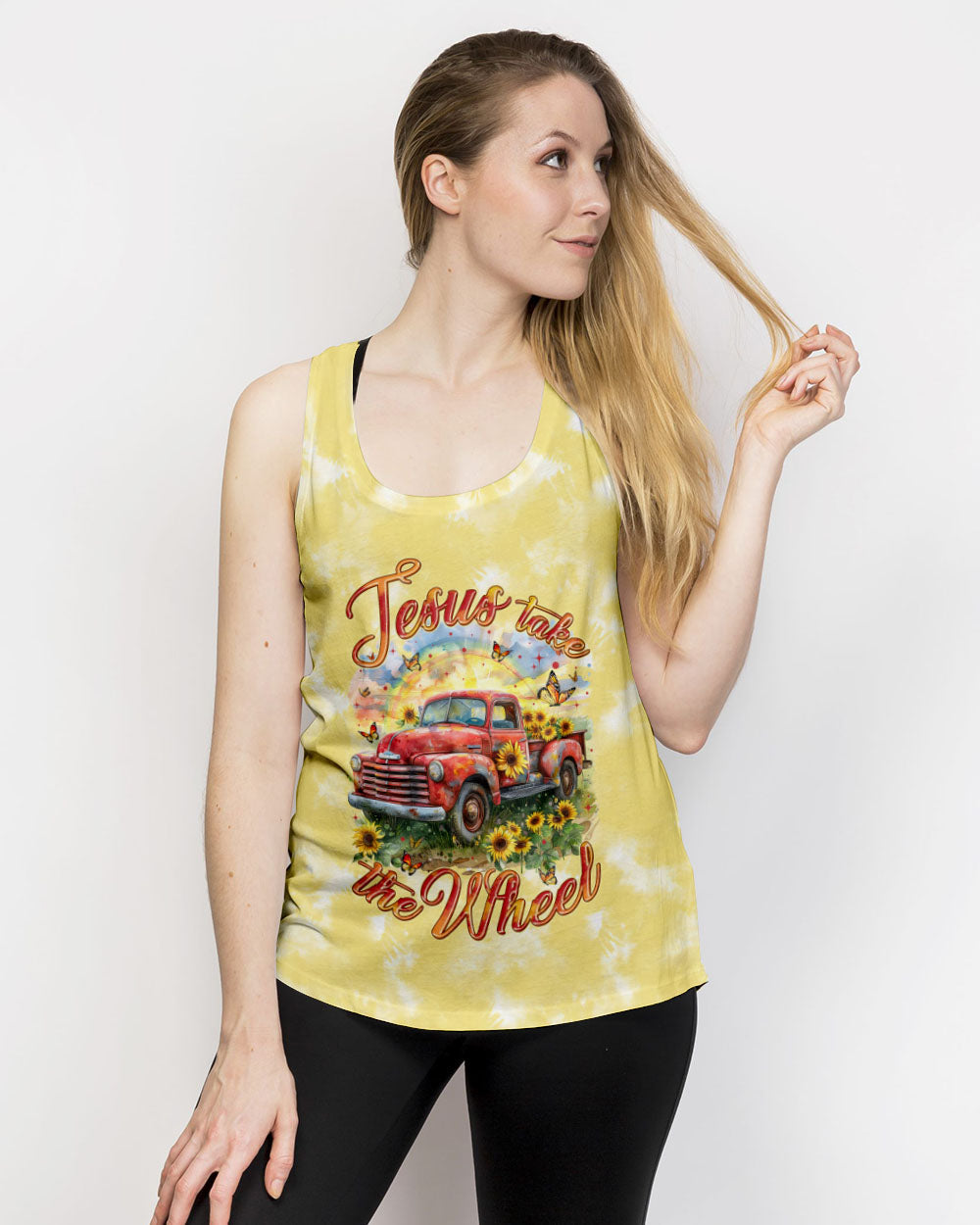 Jesus Take The Wheel Tie Dye Women's All Over Print Shirt - Tytm0603242