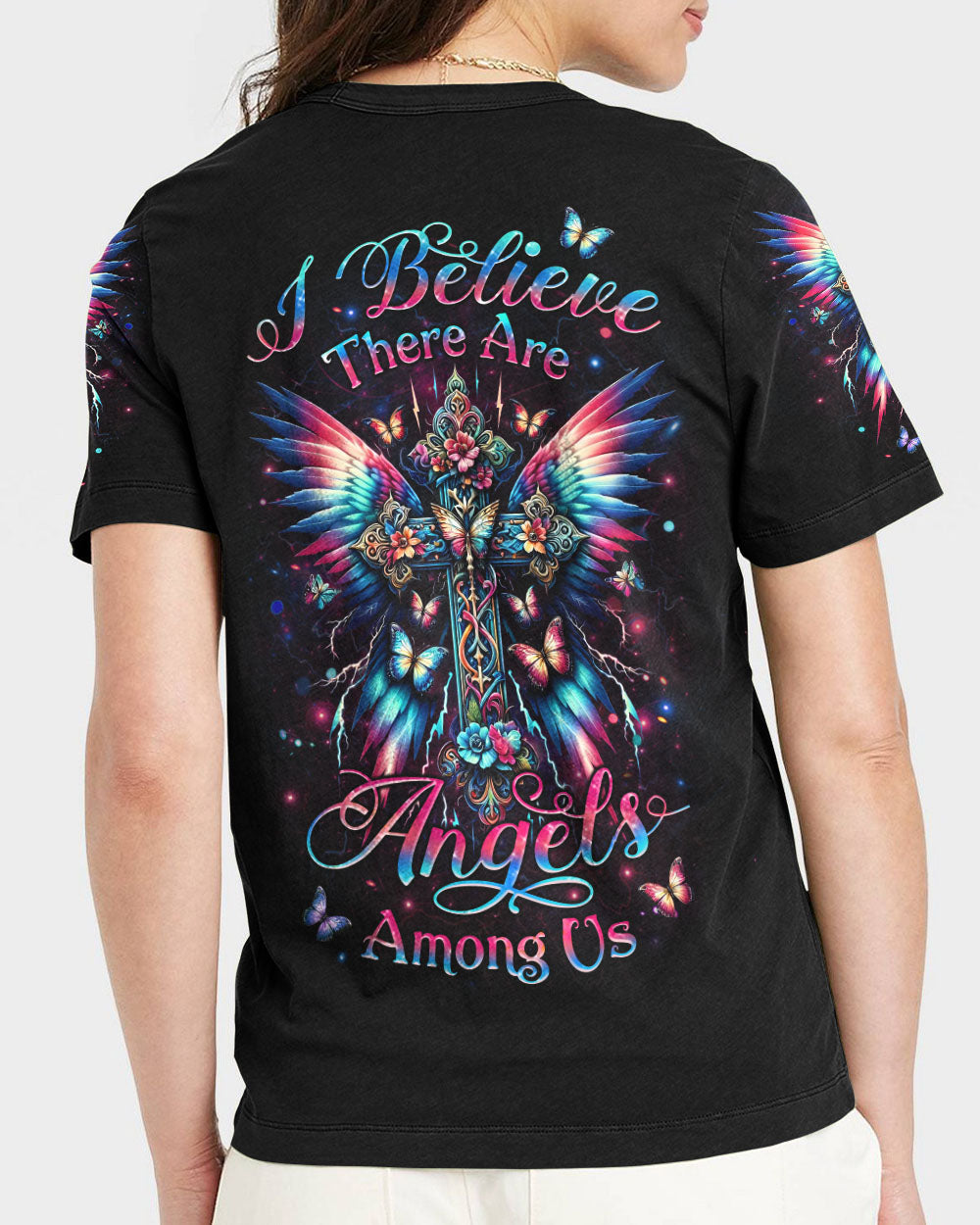 I Believe There Are Angels Among Us Women's All Over Print Shirt - Yhlt1512234