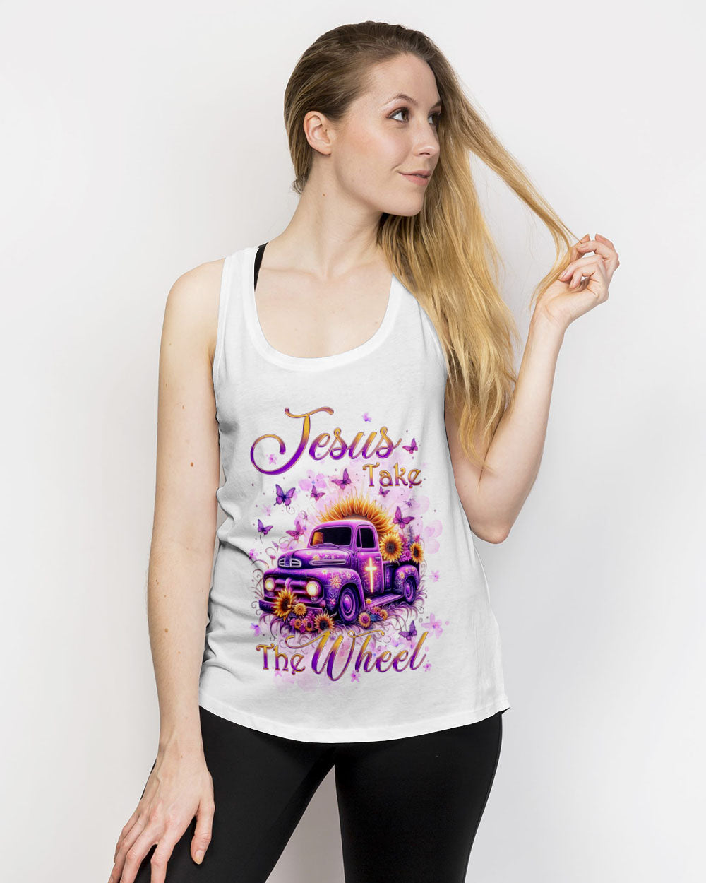 Jesus Take The Wheel Sunflower Women's All Over Print Shirt - Yhkd1502241