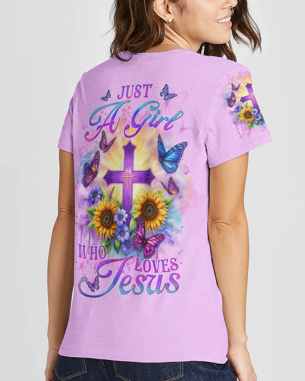 Just A Girl Who Loves Jesus Women's All Over Print Shirt - Yhlt2712233