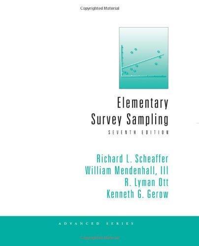 Elementary Survey Sampling 7Th Edition