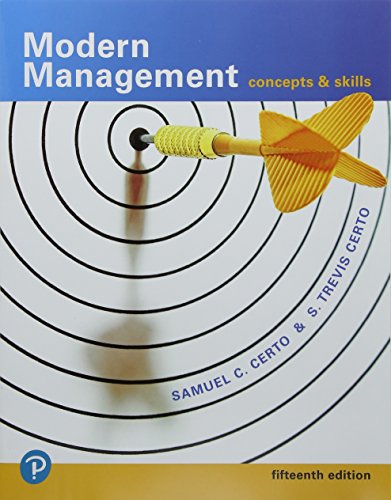 Modern Management Concepts and Skills