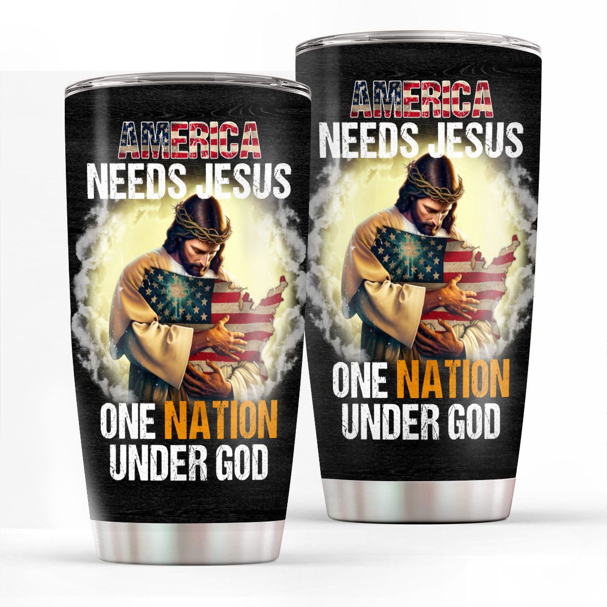 Christian Faith Gifts | Stainless Steel Tumbler | One Nation Under God SSTNAHN1007B