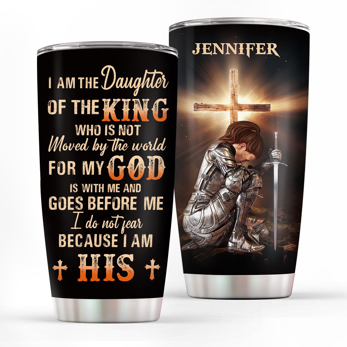 Christian Faith Gifts | Stainless Steel Tumbler | I Am The Daughter Of The King SSTNAM1010