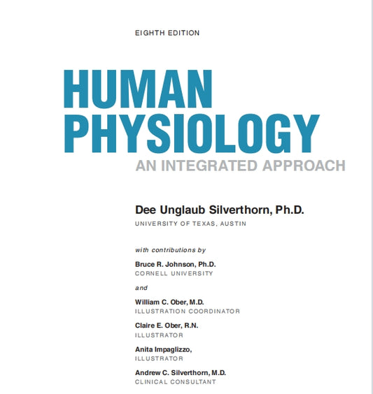 Human Physiology An Integrated Approach 8th Edition