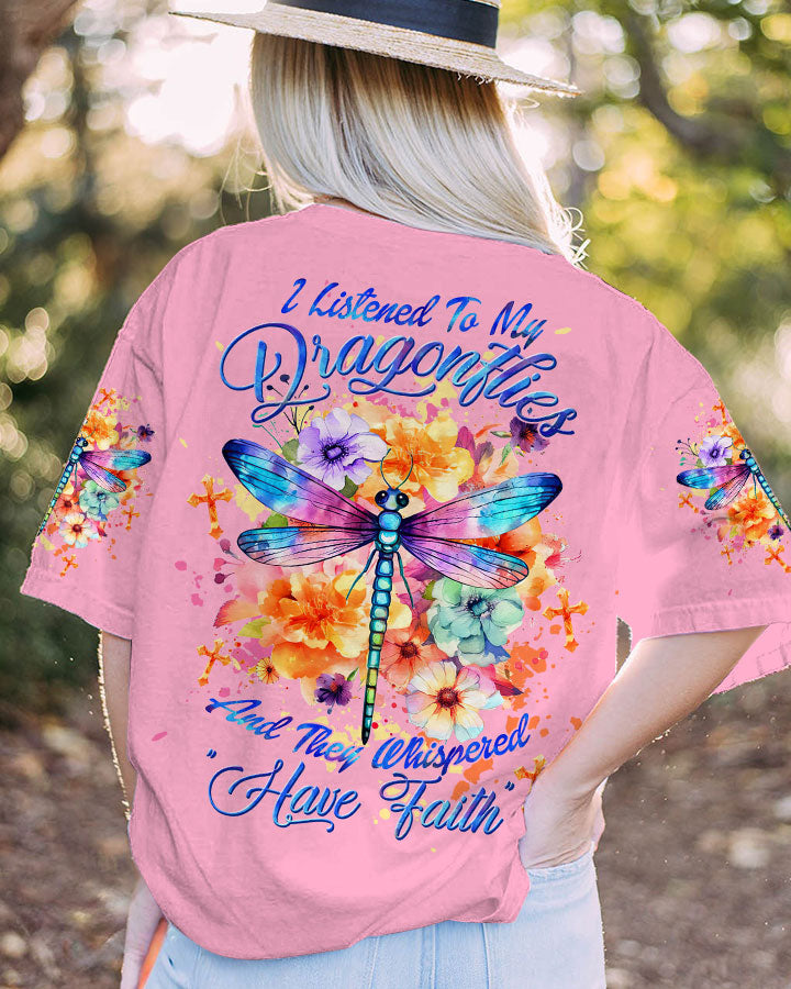 Have Faith Dragonfly Women's All Over Print Shirt - Tltw0909235