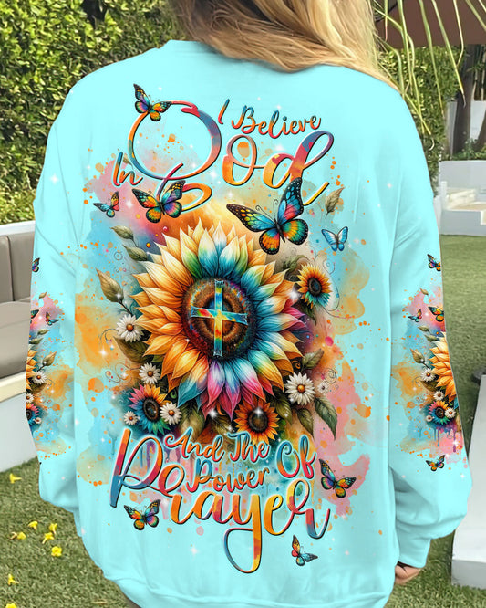 I Believe In God Sunflower Women's All Over Print Shirt - Tlnt1512234