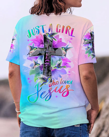 Just A Girl Who Loves Jesus Women's All Over Print Shirt - Tlnt1207234