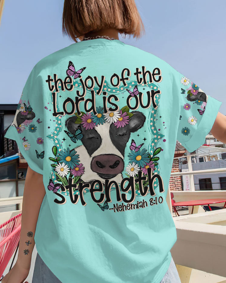 The Joy Of The Lord Cow Women's All Over Print Shirt - Tltr0909231