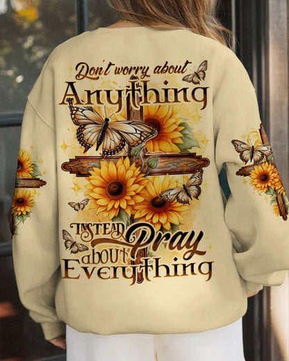 Pray About Everything Women's All Over Print Shirt - Tytd0308233