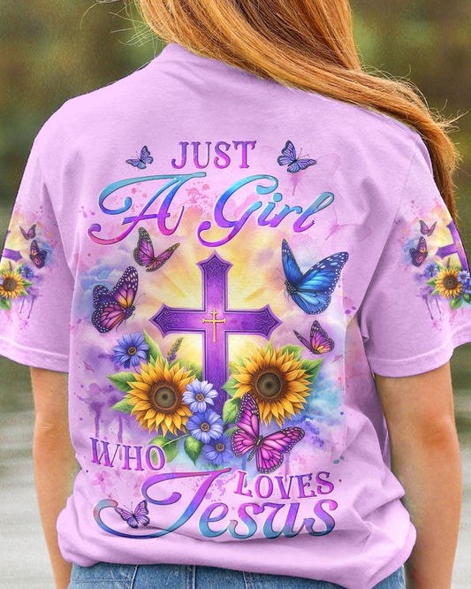 Just A Girl Who Loves Jesus Women's All Over Print Shirt - Yhlt2712233