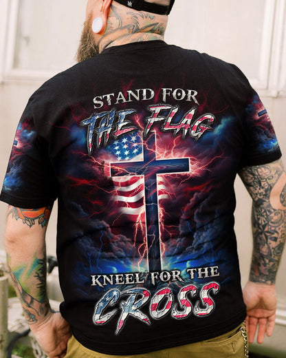 Stand For The Flag Kneel For The Cross Men's All Over Print Shirt - Yhln2807233