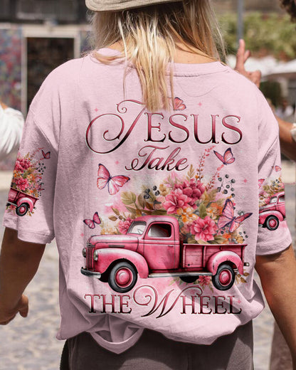 Jesus Take The Wheel Women's All Over Print Shirt - Tytd1910233