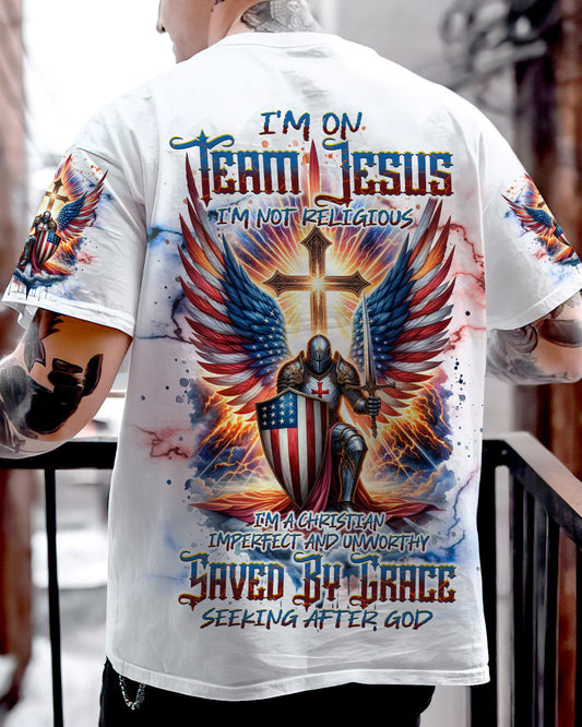 I'm On Team Jesus Warrior Men's All Over Print Shirt - Tlnt0603244