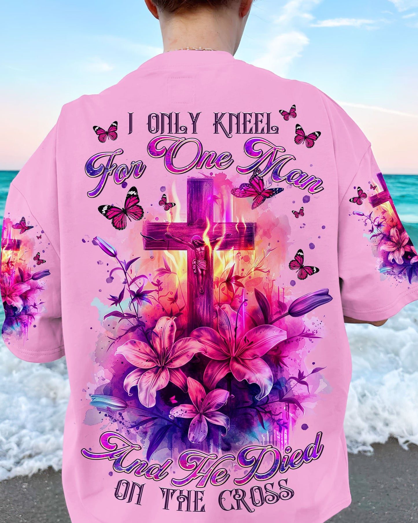 I Only Kneel For One Man Lilies Women's All Over Print Shirt - Tltr1803245