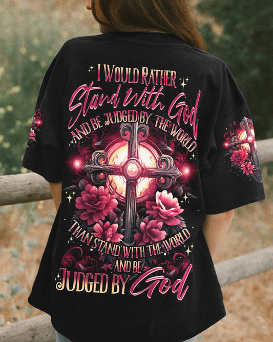 I Would Rather Stand With God Women's All Over Print Shirt - Tytd1907231