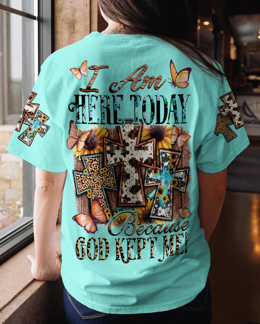 God Kept Me Women's All Over Print Shirt - Tytd1007231