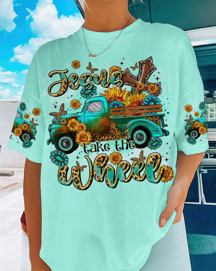 Jesus Take The Wheel Women's All Over Print Shirt - Tltr1909231