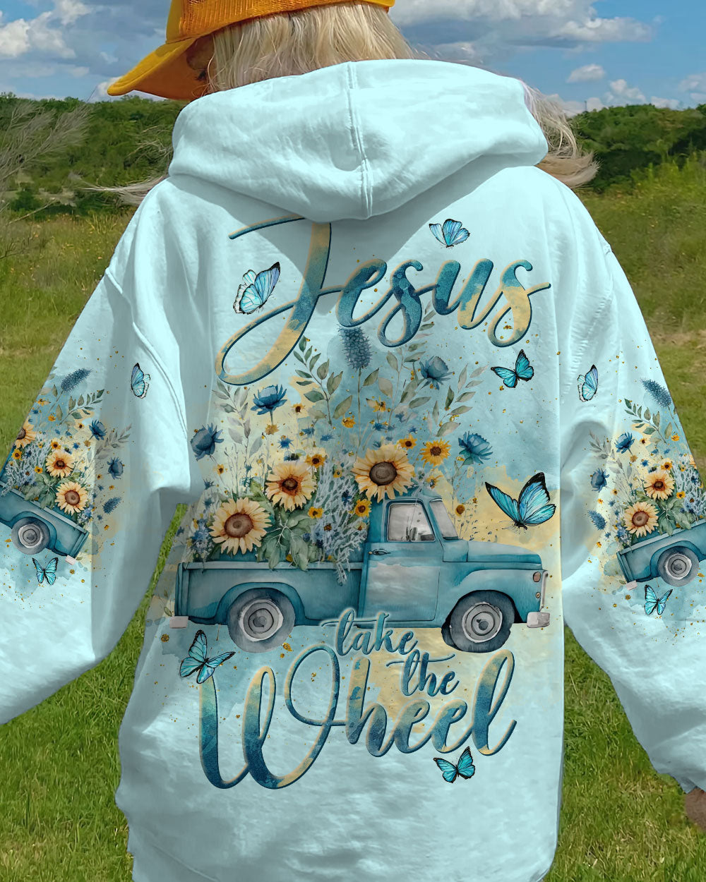 Jesus Take The Wheel Floral Truck Women's All Over Print Shirt - Tlnt2111233