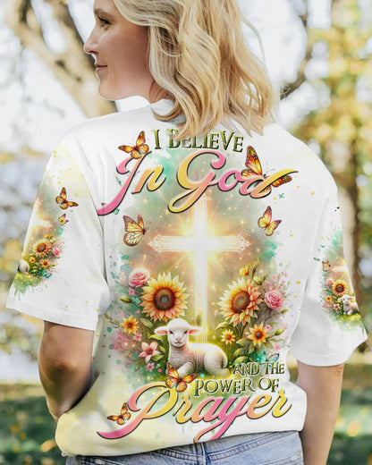 I Believe In God Lamb Cross Women's All Over Print Shirt - Tltr2711231