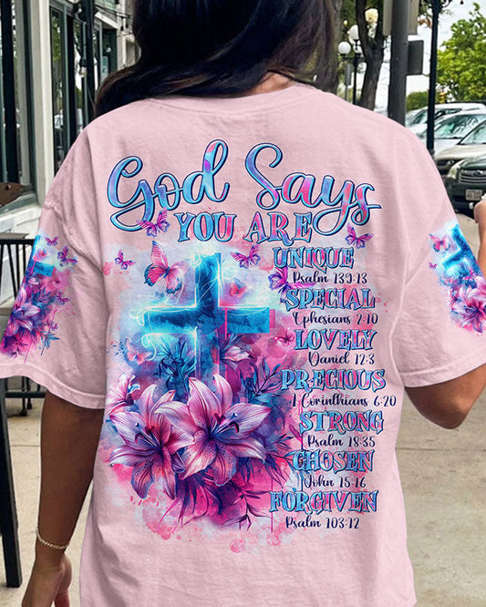 God Says You Are Lilies Women's All Over Print Shirt - Tltr1203245