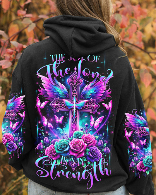 The Joy Of The Lord Cross Wings Rose Women's All Over Print Shirt - Tltr3011232