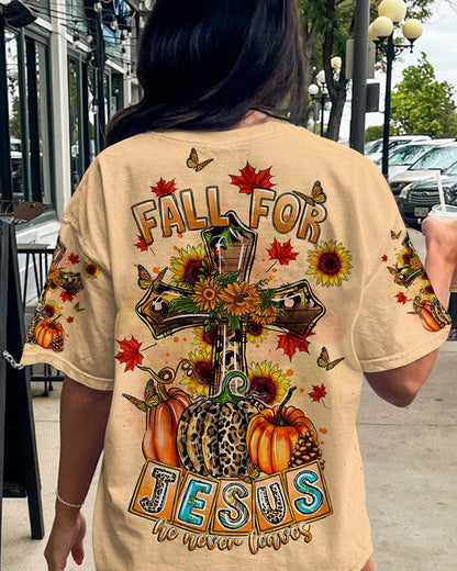 Fall For Jesus Autumn Women's All Over Print Shirt - Tltr1807234