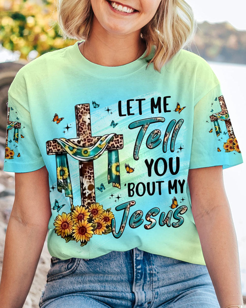 Let Me Tell You 'Bout My Jesus Women's All Over Print Shirt - Yhln1307234