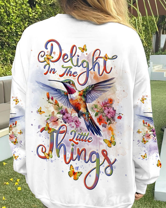 Delight In The Little Things Hummingbird Women's All Over Print Shirt - Tlnt1101243