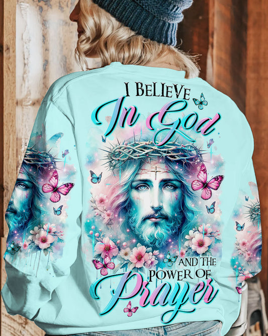 I Believe In God Floral Women's All Over Print Shirt - Tltr2511231